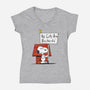 All Cats Are-Womens-V-Neck-Tee-kharmazero