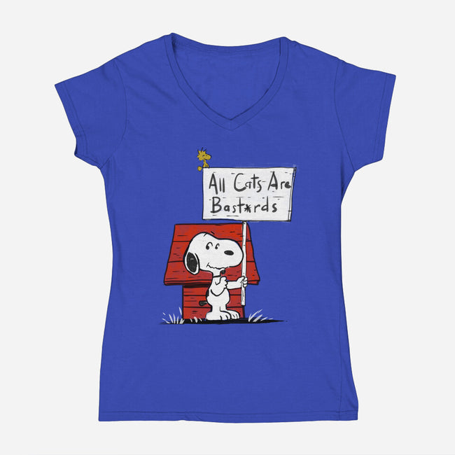 All Cats Are-Womens-V-Neck-Tee-kharmazero