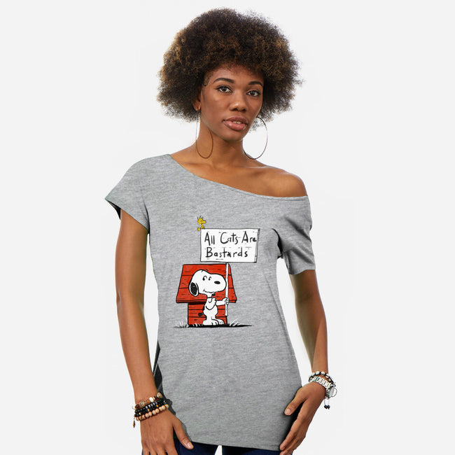 All Cats Are-Womens-Off Shoulder-Tee-kharmazero