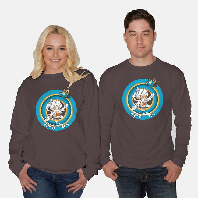 Stay Tunes!-Unisex-Crew Neck-Sweatshirt-Vallina84