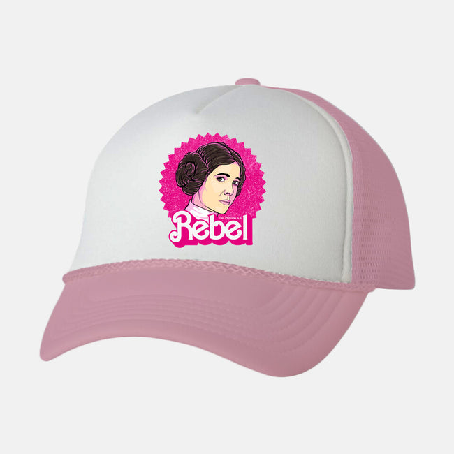 Rebel Princess-Unisex-Trucker-Hat-retrodivision
