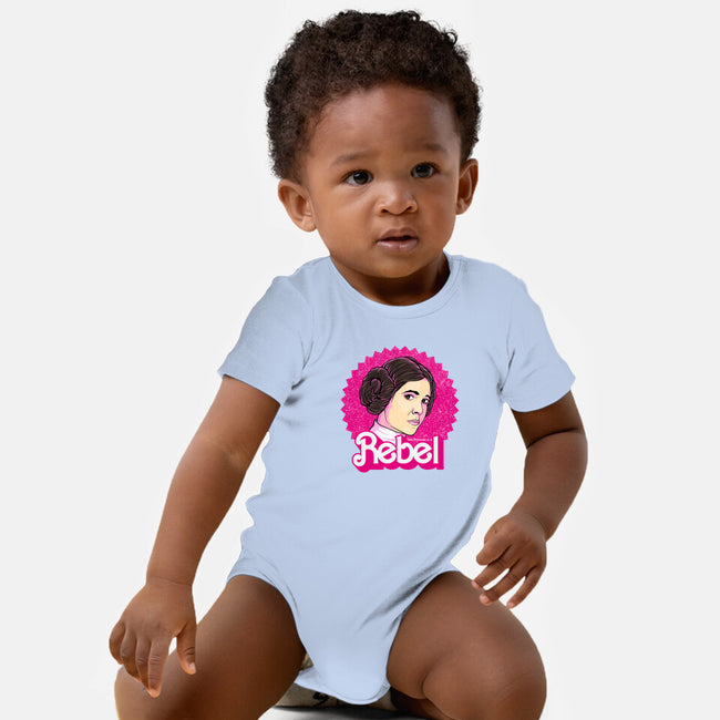 Rebel Princess-Baby-Basic-Onesie-retrodivision