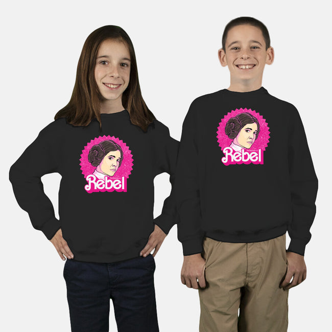 Rebel Princess-Youth-Crew Neck-Sweatshirt-retrodivision