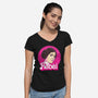 Rebel Princess-Womens-V-Neck-Tee-retrodivision