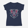 Damn Vampires Club-Womens-V-Neck-Tee-Nemons