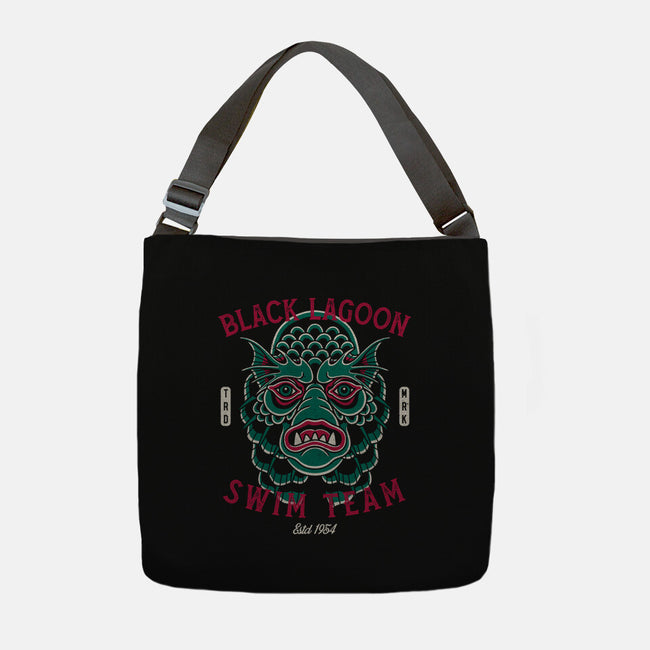 Black Lagoon Swim Club-None-Adjustable Tote-Bag-Nemons