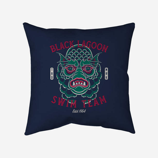 Black Lagoon Swim Club-None-Non-Removable Cover w Insert-Throw Pillow-Nemons