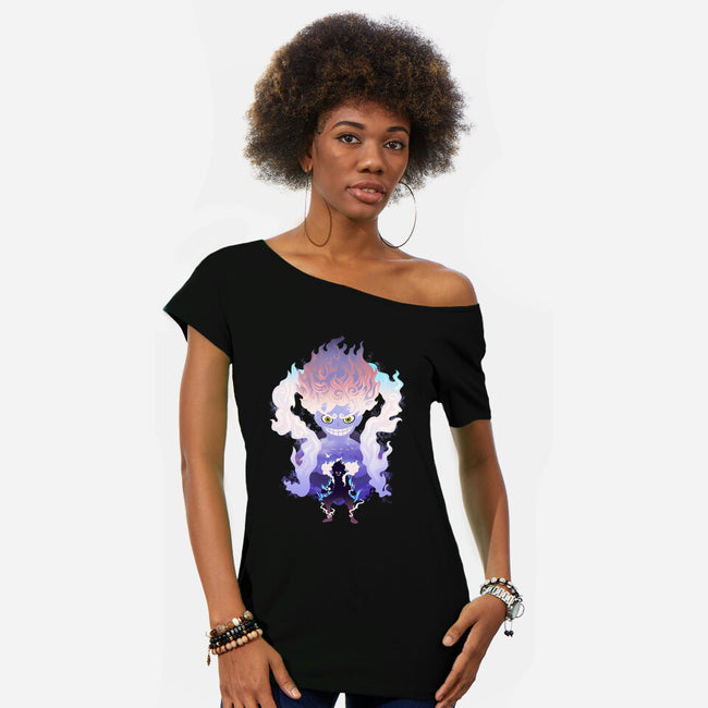 Sun God-Womens-Off Shoulder-Tee-dandingeroz