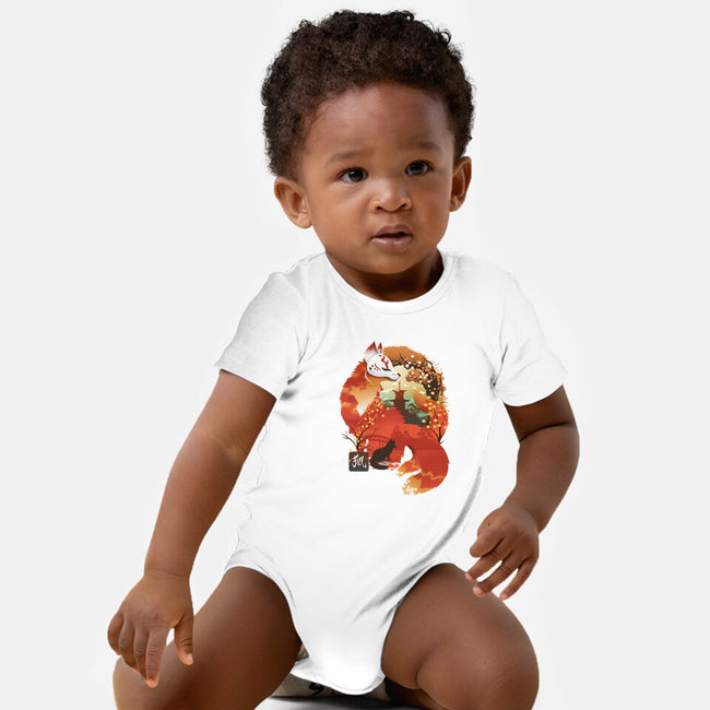 Fox Landscape-Baby-Basic-Onesie-dandingeroz