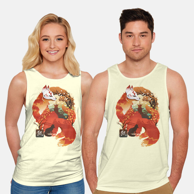 Fox Landscape-Unisex-Basic-Tank-dandingeroz