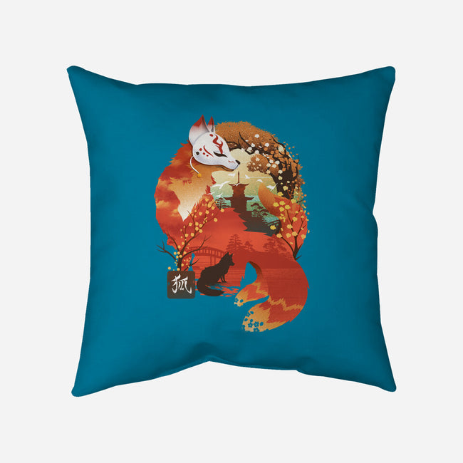 Fox Landscape-None-Non-Removable Cover w Insert-Throw Pillow-dandingeroz