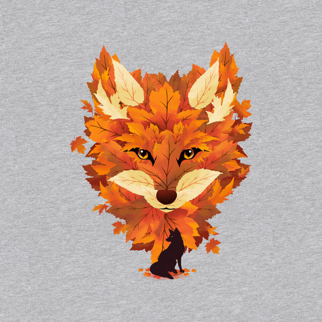 Autumn Leaves Fox-Unisex-Crew Neck-Sweatshirt-dandingeroz