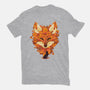 Autumn Leaves Fox-Womens-Basic-Tee-dandingeroz