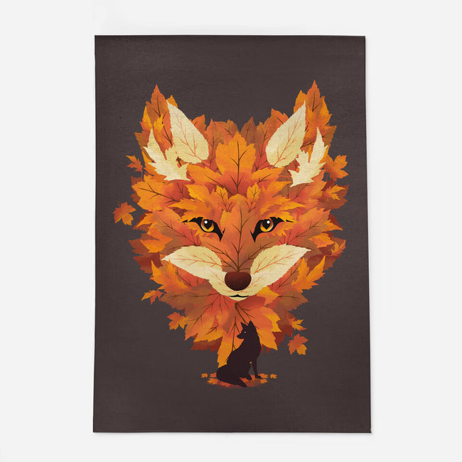 Autumn Leaves Fox-None-Outdoor-Rug-dandingeroz