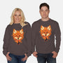 Autumn Leaves Fox-Unisex-Crew Neck-Sweatshirt-dandingeroz