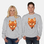 Autumn Leaves Fox-Unisex-Crew Neck-Sweatshirt-dandingeroz