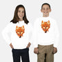 Autumn Leaves Fox-Youth-Crew Neck-Sweatshirt-dandingeroz