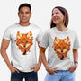 Autumn Leaves Fox-Unisex-Basic-Tee-dandingeroz