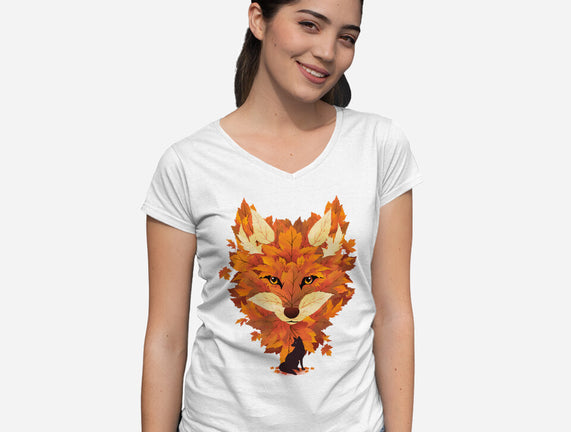 Autumn Leaves Fox