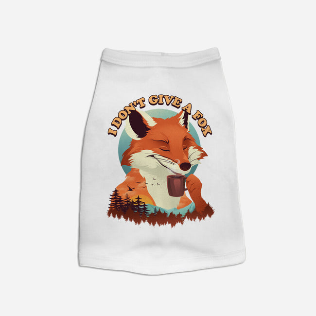 Don't Give A Fox-Cat-Basic-Pet Tank-dandingeroz