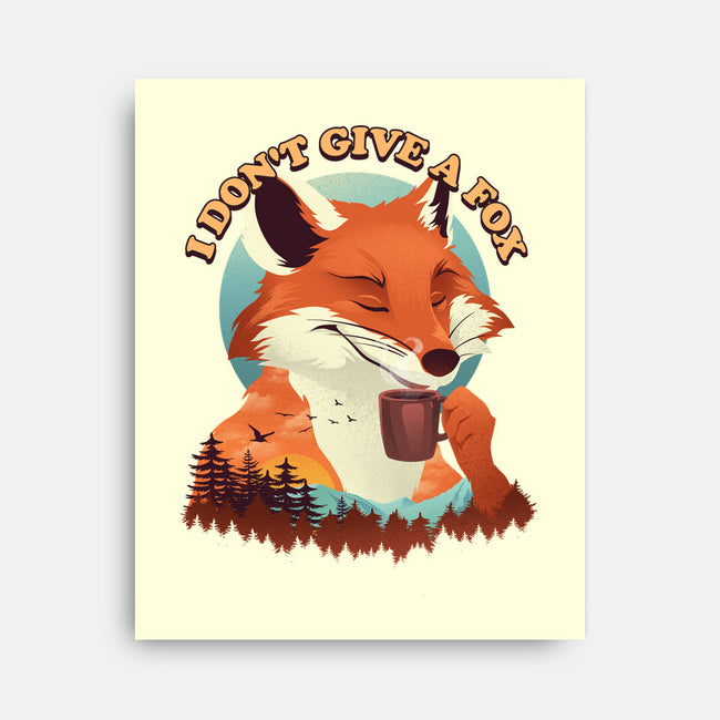 Don't Give A Fox-None-Stretched-Canvas-dandingeroz