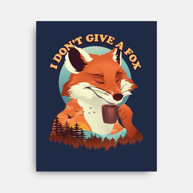 Don't Give A Fox-None-Stretched-Canvas-dandingeroz