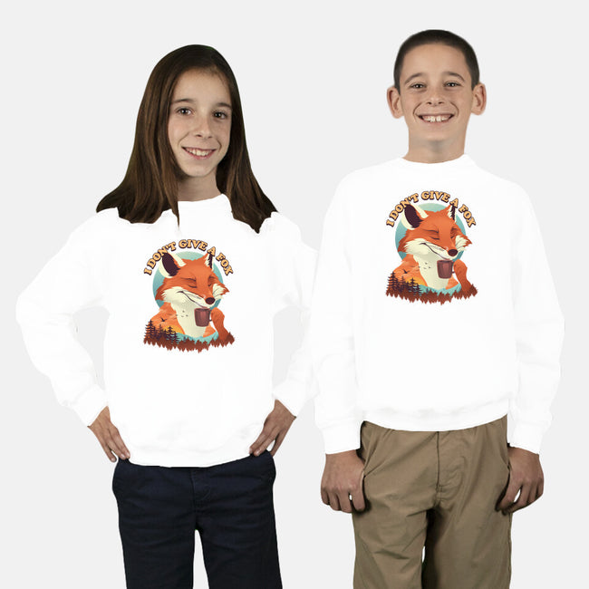 Don't Give A Fox-Youth-Crew Neck-Sweatshirt-dandingeroz