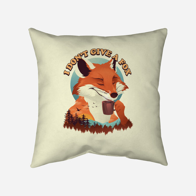 Don't Give A Fox-None-Non-Removable Cover w Insert-Throw Pillow-dandingeroz