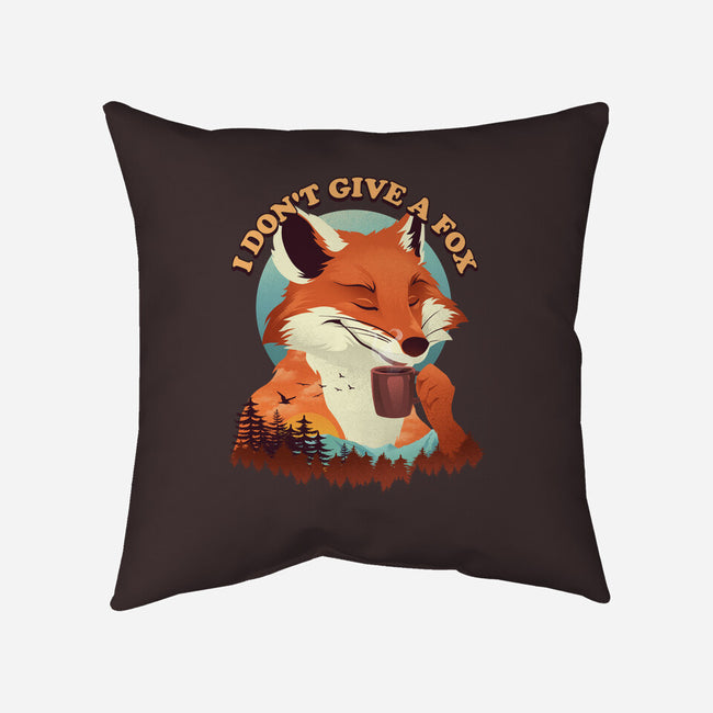 Don't Give A Fox-None-Non-Removable Cover w Insert-Throw Pillow-dandingeroz