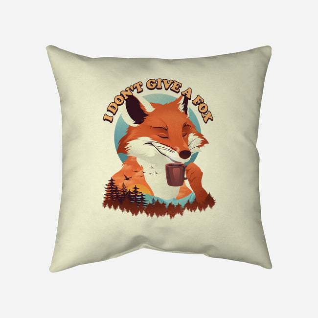 Don't Give A Fox-None-Removable Cover-Throw Pillow-dandingeroz