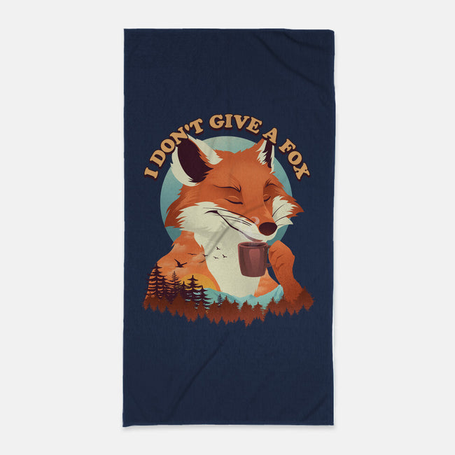 Don't Give A Fox-None-Beach-Towel-dandingeroz