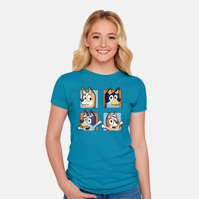 Family Portrait-Womens-Fitted-Tee-nickzzarto