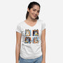 Family Portrait-Womens-V-Neck-Tee-nickzzarto