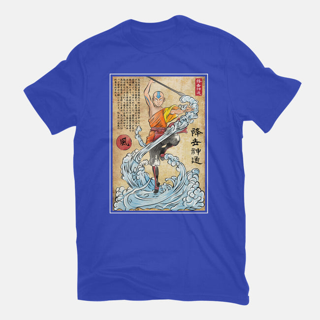 Air Nomad Master Woodblock-Womens-Fitted-Tee-DrMonekers