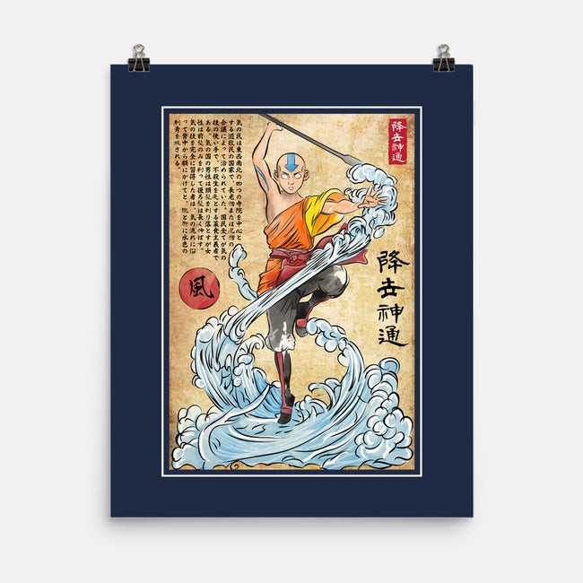 Air Nomad Master Woodblock-None-Matte-Poster-DrMonekers