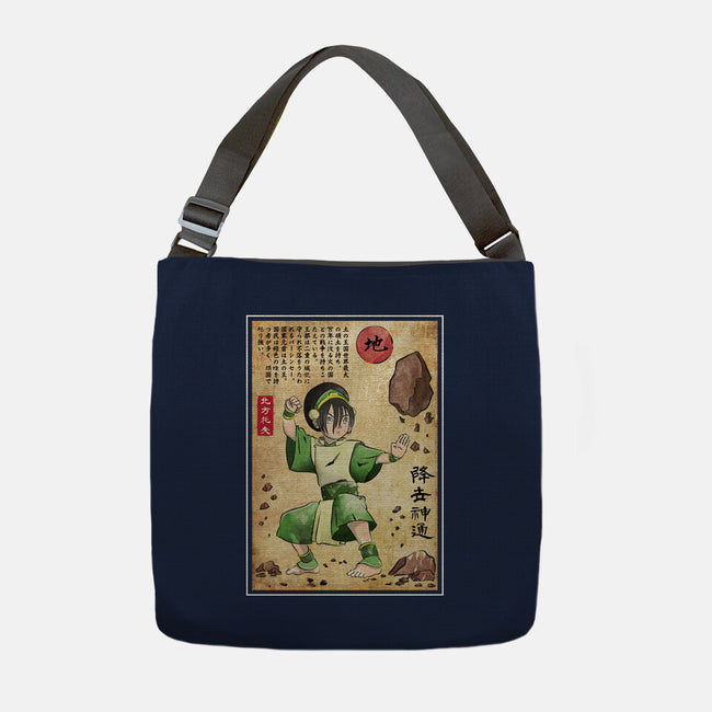 Earth Kingdom Master Woodblock-None-Adjustable Tote-Bag-DrMonekers