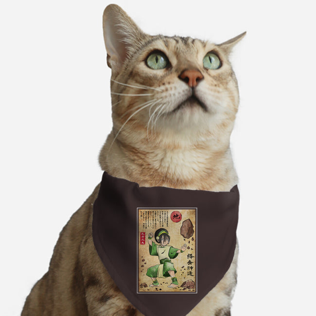 Earth Kingdom Master Woodblock-Cat-Adjustable-Pet Collar-DrMonekers