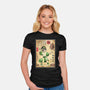 Earth Kingdom Master Woodblock-Womens-Fitted-Tee-DrMonekers