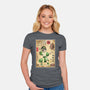 Earth Kingdom Master Woodblock-Womens-Fitted-Tee-DrMonekers