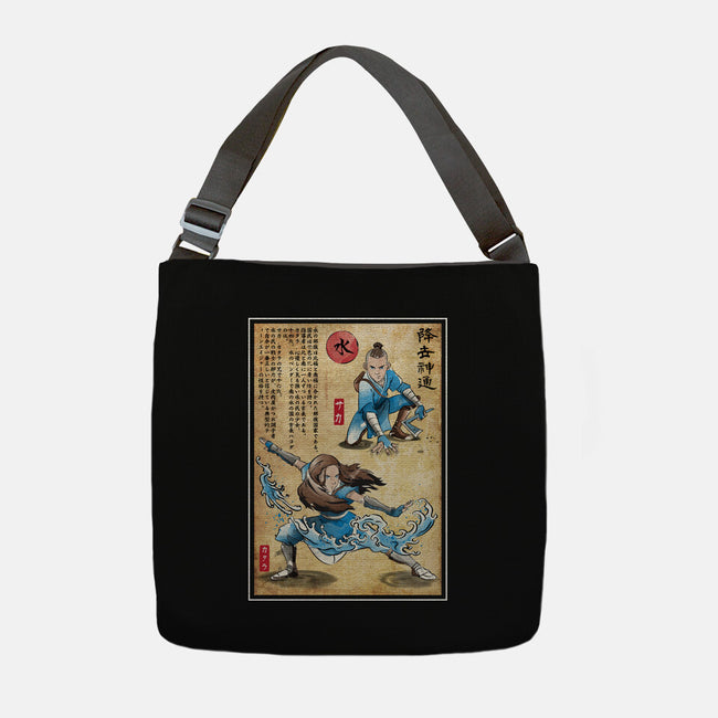 Water Tribe Master Woodblock-None-Adjustable Tote-Bag-DrMonekers