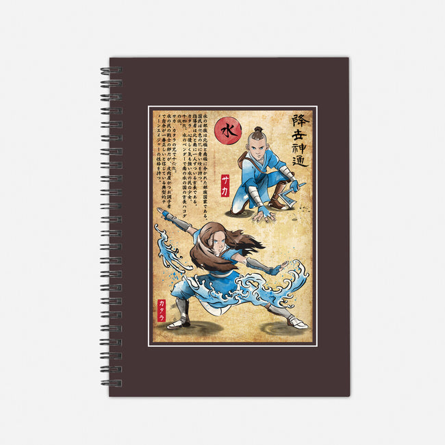 Water Tribe Master Woodblock-None-Dot Grid-Notebook-DrMonekers