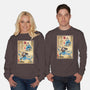 Water Tribe Master Woodblock-Unisex-Crew Neck-Sweatshirt-DrMonekers