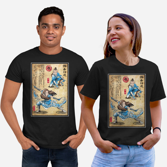 Water Tribe Master Woodblock-Unisex-Basic-Tee-DrMonekers