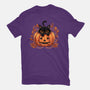 Pumpkin Paws-Womens-Fitted-Tee-fanfreak1