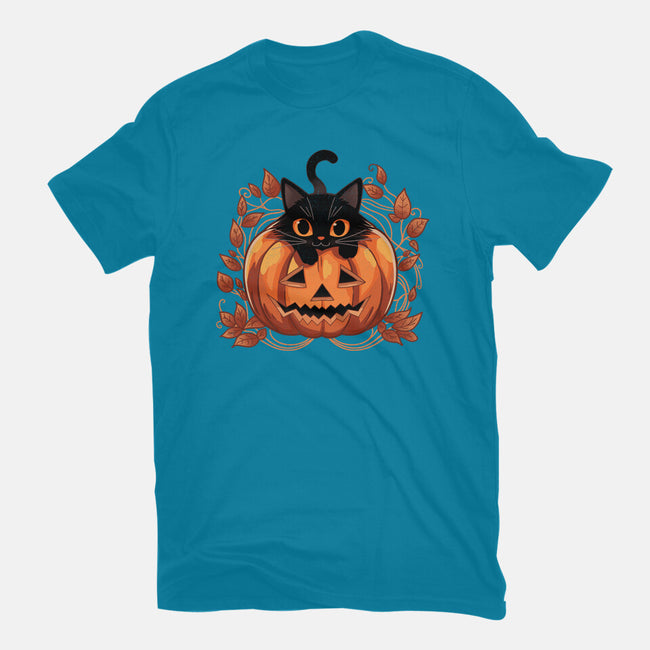 Pumpkin Paws-Womens-Basic-Tee-fanfreak1