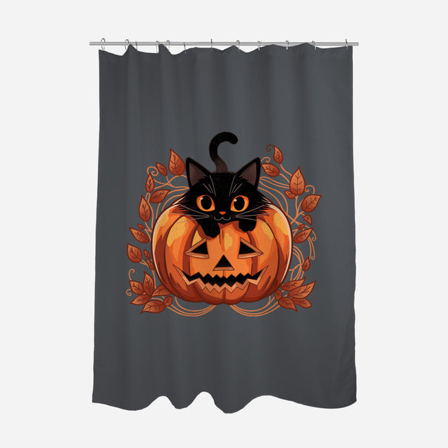 Pumpkin Paws-None-Polyester-Shower Curtain-fanfreak1