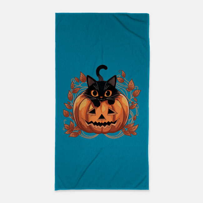 Pumpkin Paws-None-Beach-Towel-fanfreak1