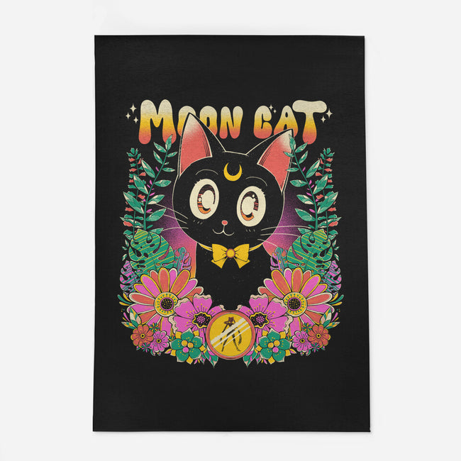 The Moon Kitten-None-Outdoor-Rug-GODZILLARGE