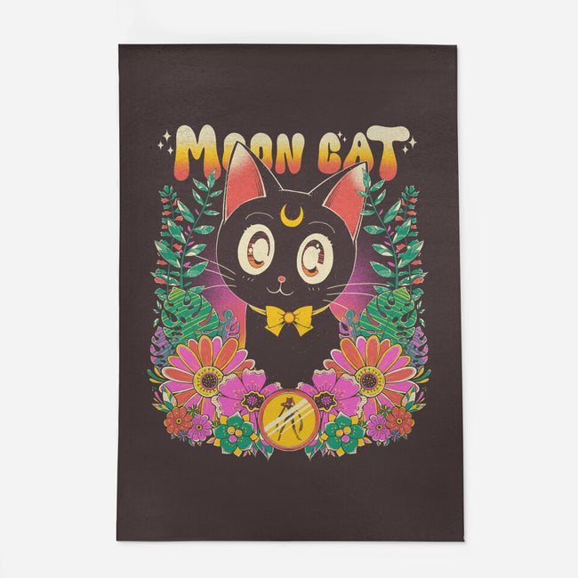 The Moon Kitten-None-Outdoor-Rug-GODZILLARGE