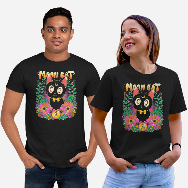 The Moon Kitten-Unisex-Basic-Tee-GODZILLARGE